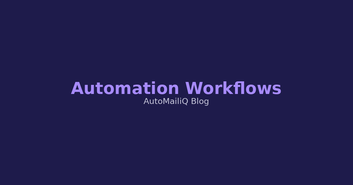 The Ultimate Guide to Email Automation Workflows (for 2025)